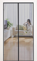 MYCARBON Zanzariera Magnetica 120x240cm Zanzariera Porta Finestra a Calamita Resistente Traspirante Tenda Anti Mosche, Nero